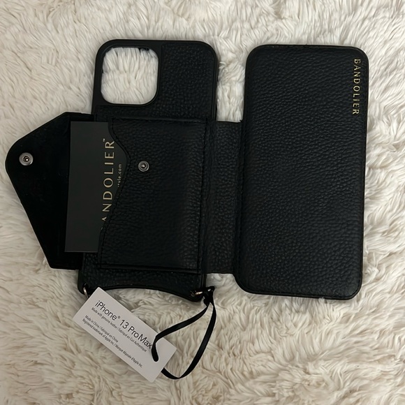 Hailey Folio Pebble Leather Crossbody Bandolier - Picture 5 of 12